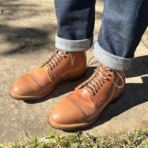 View photo of Viberg Service Boot in Horween Natural Shell Cordovan