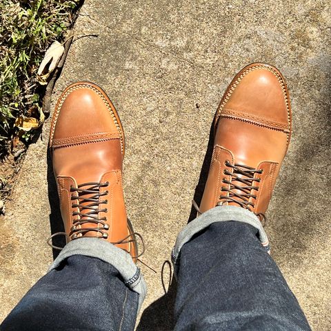 View photo of Viberg Service Boot in Horween Natural Shell Cordovan