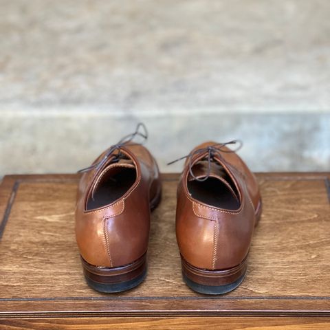 Alden V-Tip Blucher in Horween Whisky Shell Cordovan