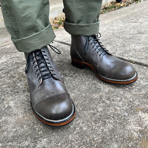 Viberg Service Boot DCT in Maryam Asfalto Lucida Horsebutt