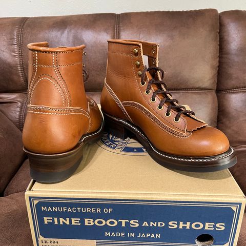 John Lofgren Donkey Puncher Boots in Badalassi Carlo Cognac Minerva