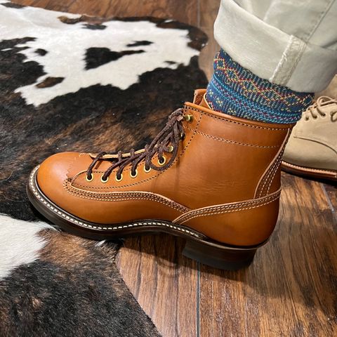 John Lofgren Donkey Puncher Boots in Badalassi Carlo Cognac Minerva