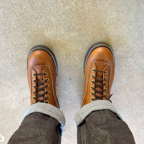 John Lofgren Donkey Puncher Boots in Badalassi Carlo Cognac Minerva