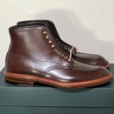 View photo of Alden Stitchdown ‘Otis’ Indy in Brown Calfskin