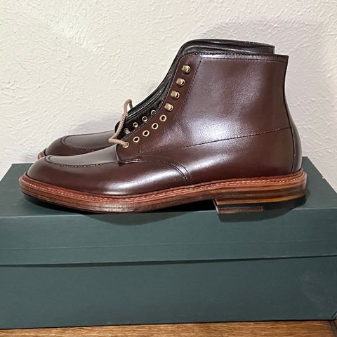 View photo of Alden Stitchdown ‘Otis’ Indy in Brown Calfskin