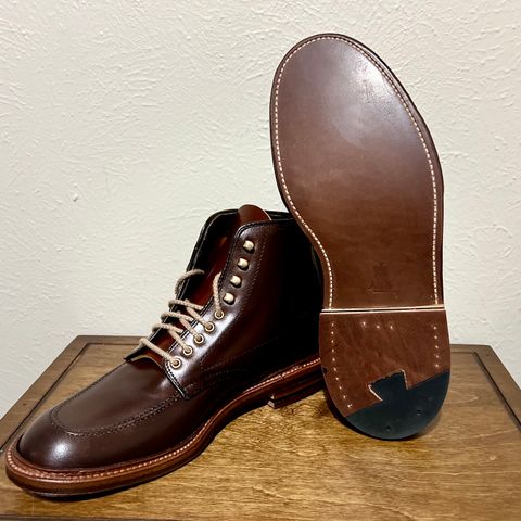 View photo of Alden Stitchdown ‘Otis’ Indy in Brown Calfskin