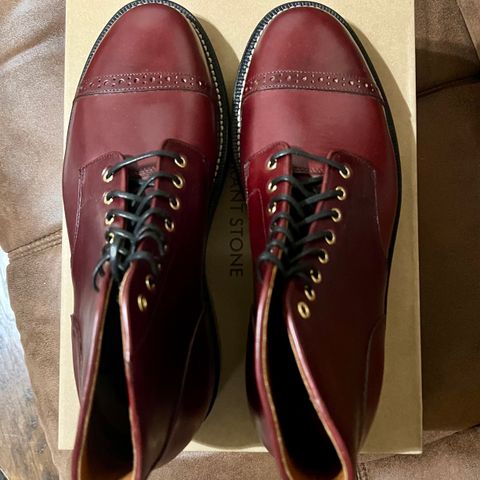 Grant Stone Garrison Boot in Horween Color 8 Chromexcel