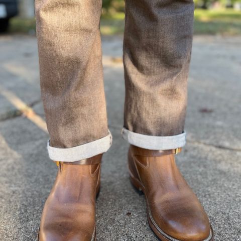 Viberg Engineer in Horween Natural Cypress