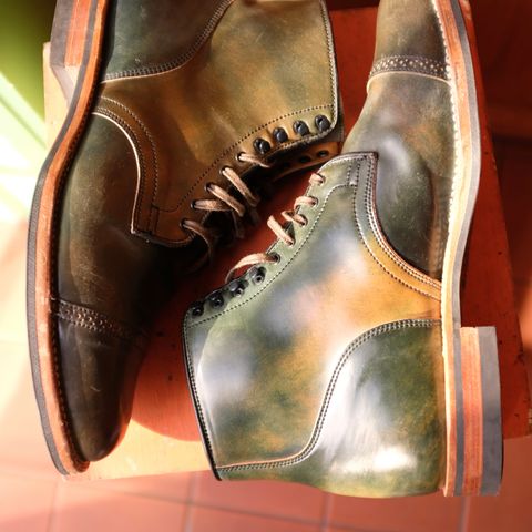 Viberg Service Boot BCT in Horween Marbled Black Shell Cordovan