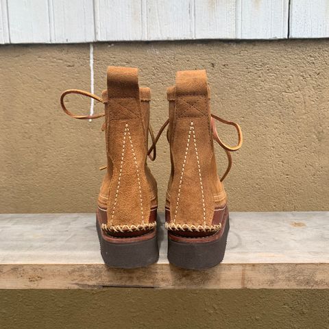 Yuketen Maine Guide DB Boots in Horween Full Grain Flesh-Out