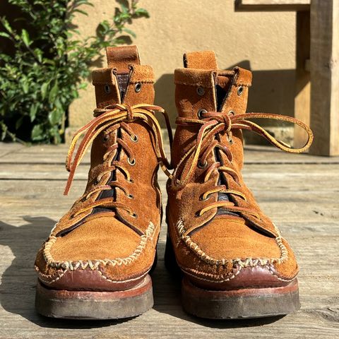 Yuketen Maine Guide DB Boots in Horween Full Grain Flesh-Out