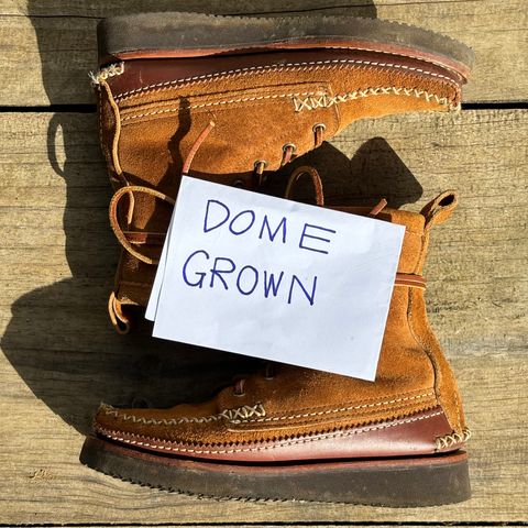 Yuketen Maine Guide DB Boots in Horween Full Grain Flesh-Out