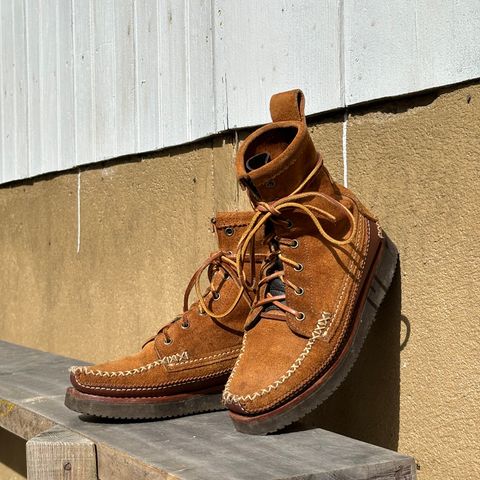 Yuketen Maine Guide DB Boots in Horween Full Grain Flesh-Out