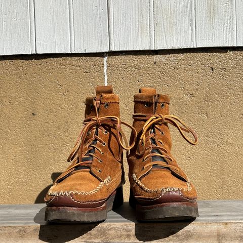 Yuketen Maine Guide DB Boots in Horween Full Grain Flesh-Out