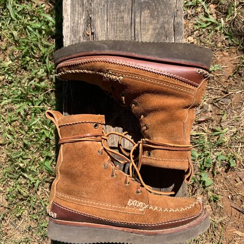 Yuketen Maine Guide DB Boots in Horween Full Grain Flesh-Out