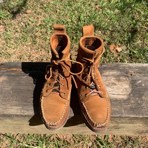 Yuketen Maine Guide DB Boots in Horween Full Grain Flesh-Out