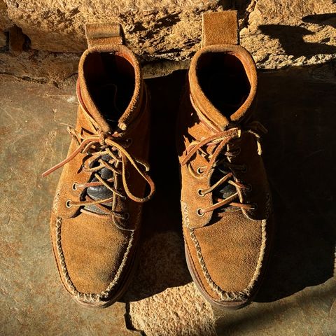 Yuketen Maine Guide DB Boots in Horween Full Grain Flesh-Out
