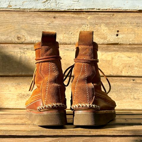 Yuketen Maine Guide DB Boots in Horween Full Grain Flesh-Out