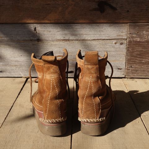 Yuketen Maine Guide DB Boots in Horween Full Grain Flesh-Out