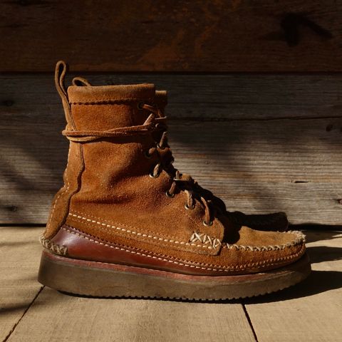 Yuketen Maine Guide DB Boots in Horween Full Grain Flesh-Out