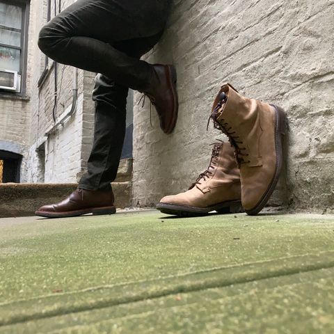 View photo of Crockett & Jones Grizedale in Horween Bronze Oiled Sides