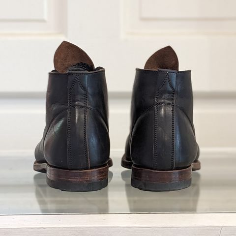 Unsung Prototype in Horween Black Wrangler Double Horsefront