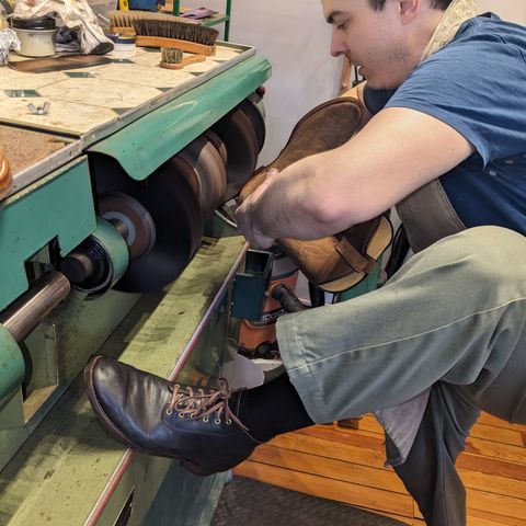 View photo of Unsung Prototype in Horween Black Wrangler Horsehide