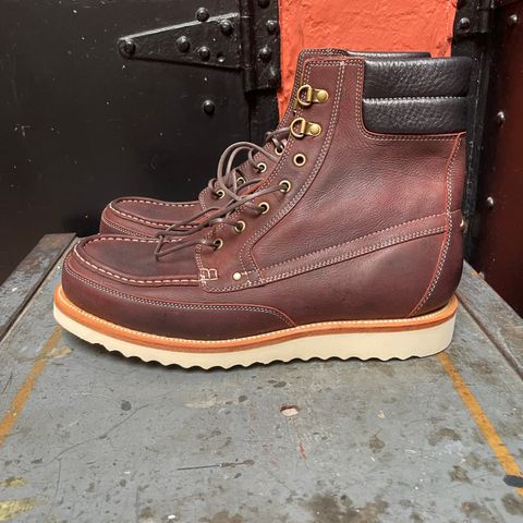 View photo of Grant Stone Field Boot in C.F. Stead Dark Burgundy Classic Kudu