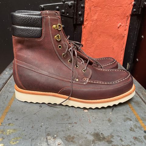 View photo of Grant Stone Field Boot in C.F. Stead Dark Burgundy Classic Kudu