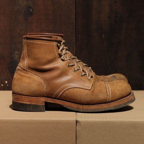 Akito Heritage Boots in Unknown Leather