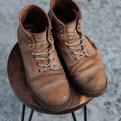 Akito Heritage Boots in Unknown Leather