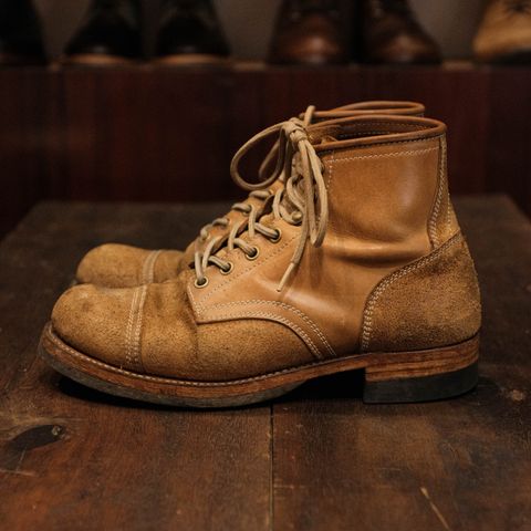Akito Heritage Boots in Unknown Leather