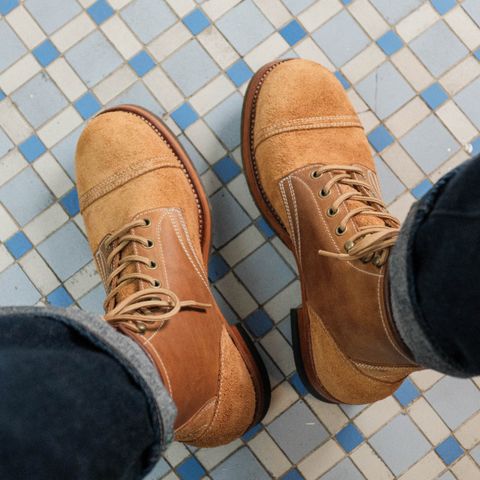 Akito Heritage Boots in Unknown Leather