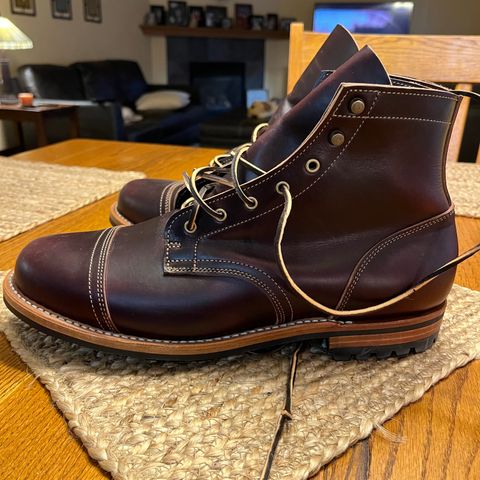 View photo of Truman Service Boot in Seidel Oxblood Double Shot