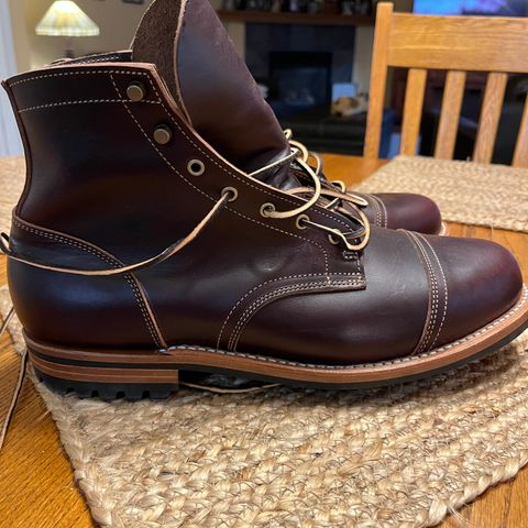 View photo of Truman Service Boot in Seidel Oxblood Double Shot