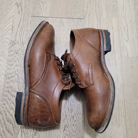 Viberg 145 Oxford in Horween Natural Essex Workshoe Butt