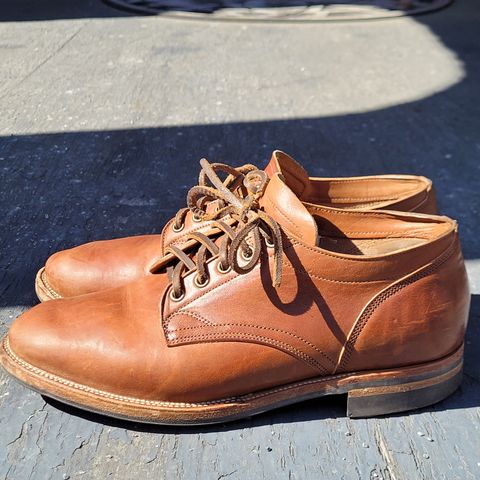 Viberg 145 Oxford in Horween Natural Essex Workshoe Butt