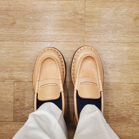 View photo of AE McAteer Handsewn Loafer in Unknown Leather