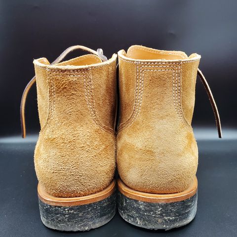 Viberg Boondocker in Horween Faded Wheat Chamois Roughout