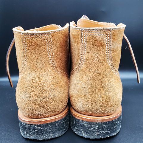 Viberg Boondocker in Horween Faded Wheat Chamois Roughout