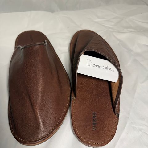 Viberg Slide in Maryam Marrone Washed Kangaroo