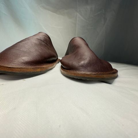 Viberg Slide in Maryam Marrone Washed Kangaroo