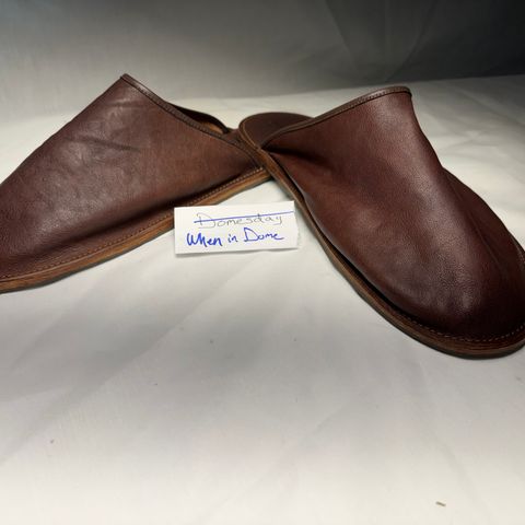 Viberg Slide in Maryam Marrone Washed Kangaroo