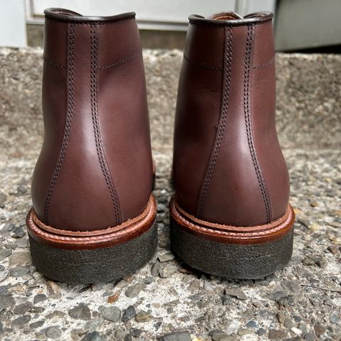 Alden Plain Toe Boot in Dark Brown Pegasus Calf
