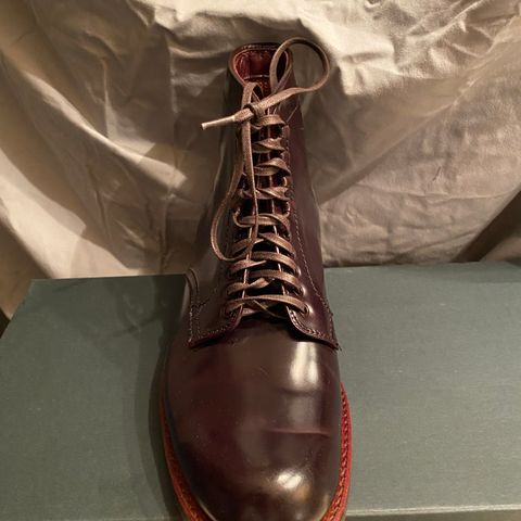 Alden Plain Toe Boot in Horween Color 8 Shell Cordovan
