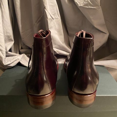 Alden Plain Toe Boot in Horween Color 8 Shell Cordovan