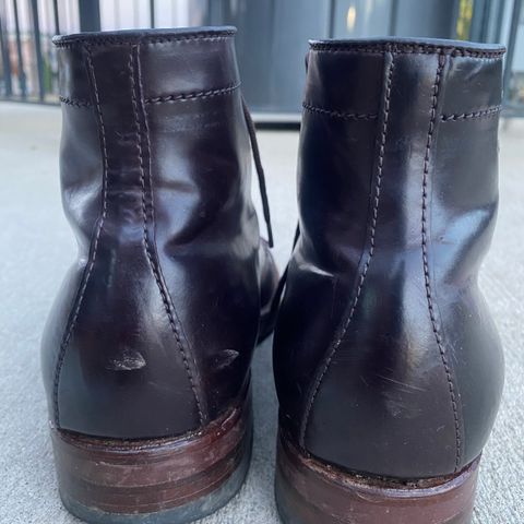 Alden Plain Toe Boot in Horween Color 8 Shell Cordovan