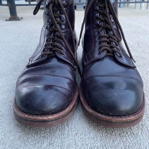 Alden Plain Toe Boot in Horween Color 8 Shell Cordovan