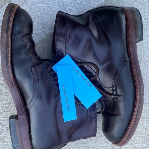 Alden Plain Toe Boot in Horween Color 8 Shell Cordovan