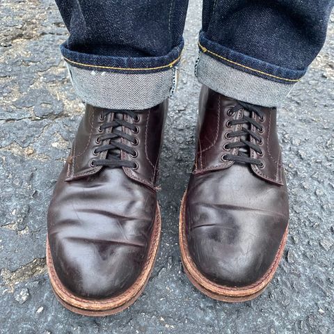 Alden Plain Toe Boot in Horween Color 8 Shell Cordovan